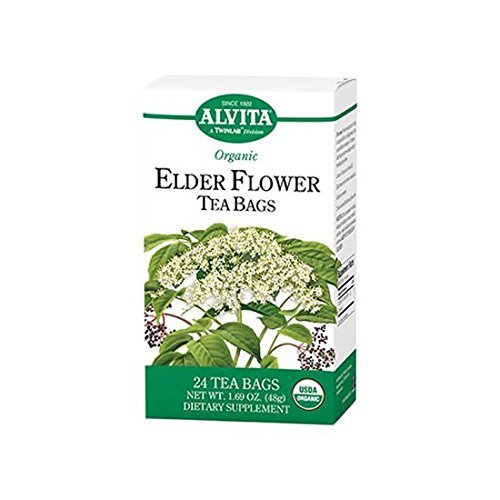 Elder Flower Tea Organic Alvita Tea 24 Bag (pack of 2