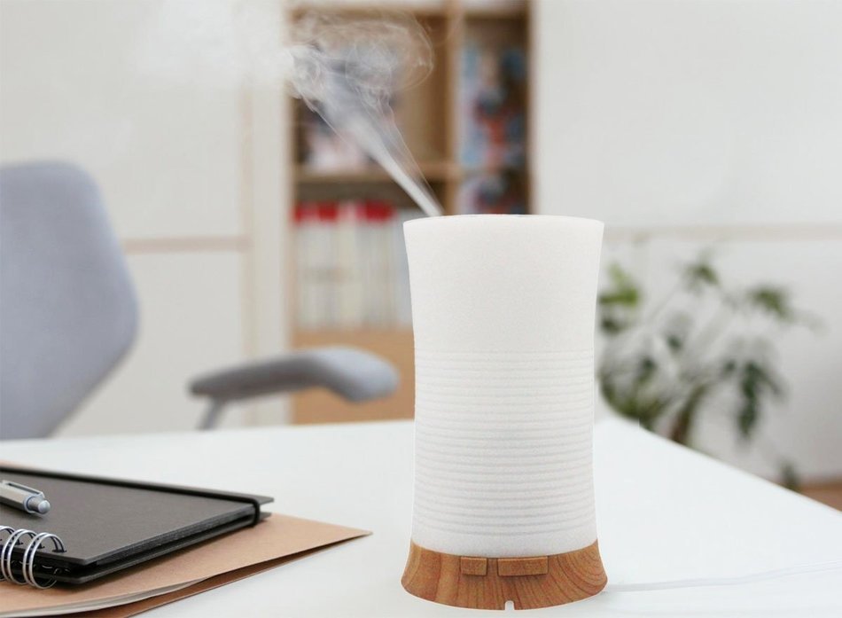 Glowseen 100ml Ultrasonic Aroma Essential Oil Diffuser Cool Mist Humidifier for Office Home Bedroom Living Room...