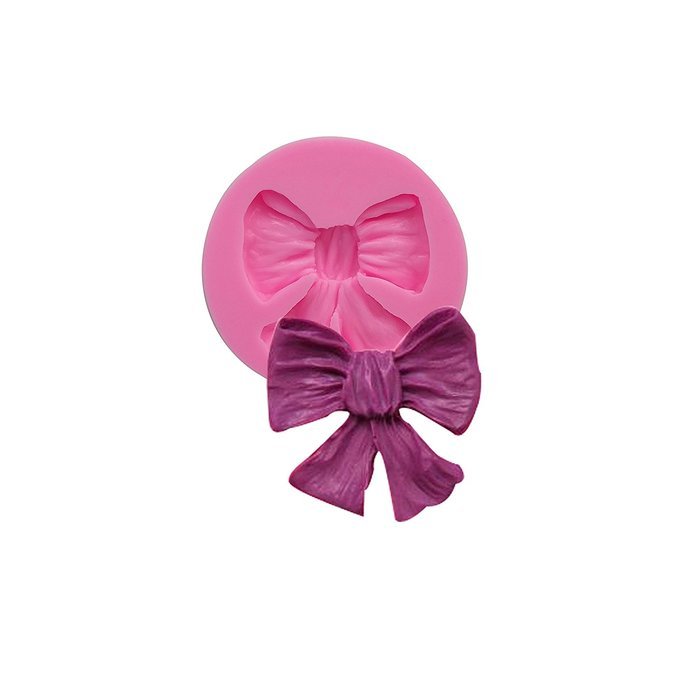 Wocuz WZ1233 Bow Shape Silicone Mold Fondant Mold Cupcake Cake Top Decoration Tool Cake Side Decorating Mold