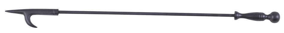 27 Inch Black Fire Poker in Wrought Iron