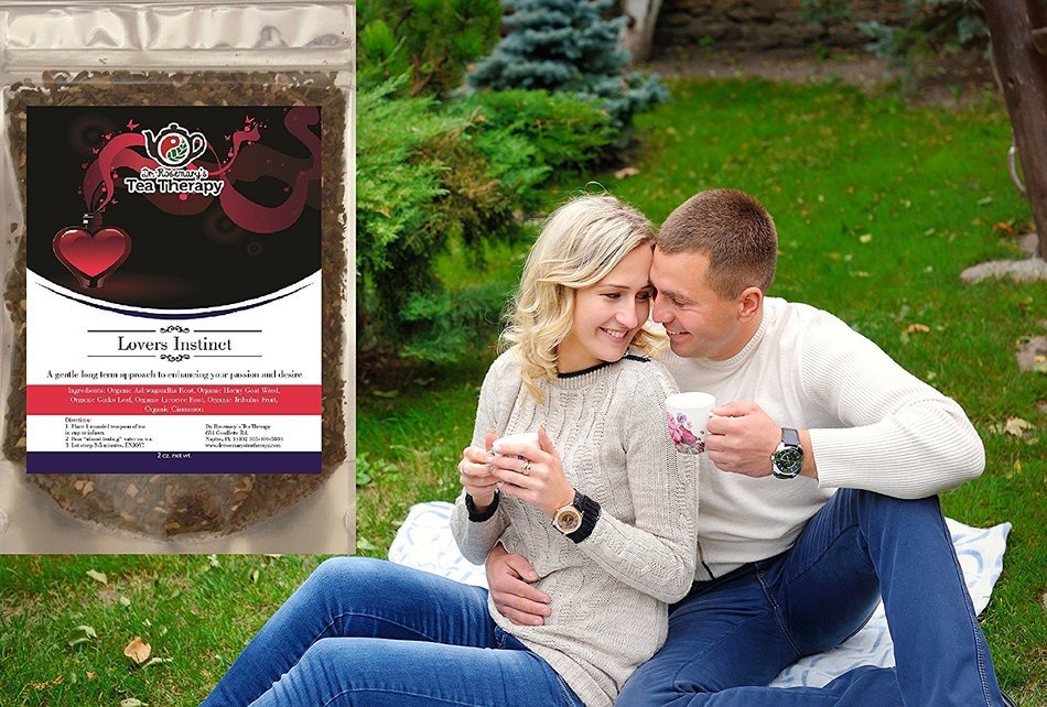 Lovers Instinct Herbal Tea - Libido Enhancing Organic Loose Leaf Herbal Tea &ndash; by Dr. Rosemary&rsquo;s Tea Therapy. Long... N7