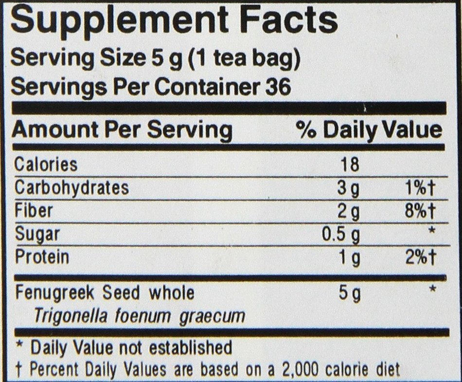Botanic Choice Fenugreek, 36 Tea bags (Pack of 3)
