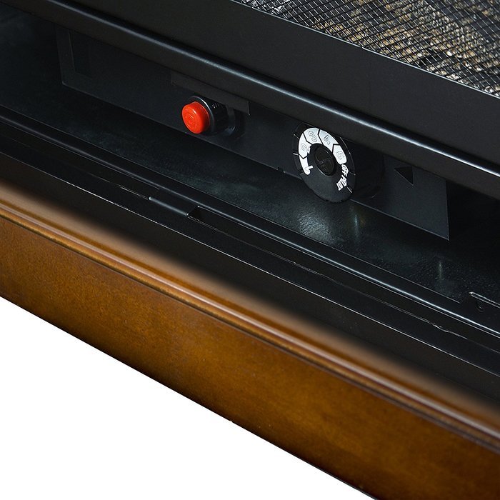 Pleasant Hearth Convertible Vent-Free Dual Fuel Fireplace, 35-Inch, Cherry N5