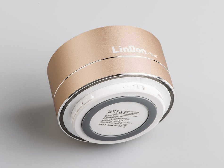 LinDon-Tech Portable Speakers - Super Mini Metal Desk Wireless Powerful Sound Portable Bluetooth Speaker with... N6