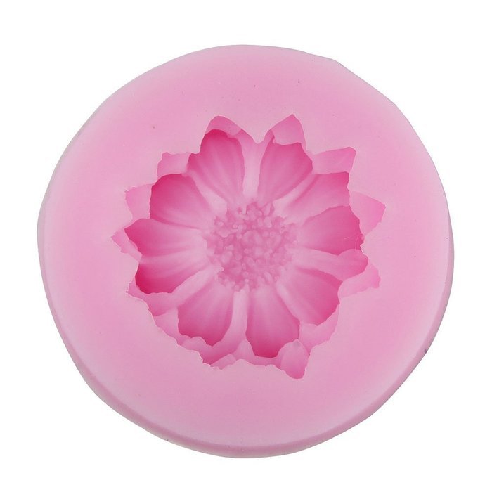 niceeshop(TM) Mini Silicone Lotus Flower Cake Molds DIY Fondant Tool Cake Decorations,Random Color N6