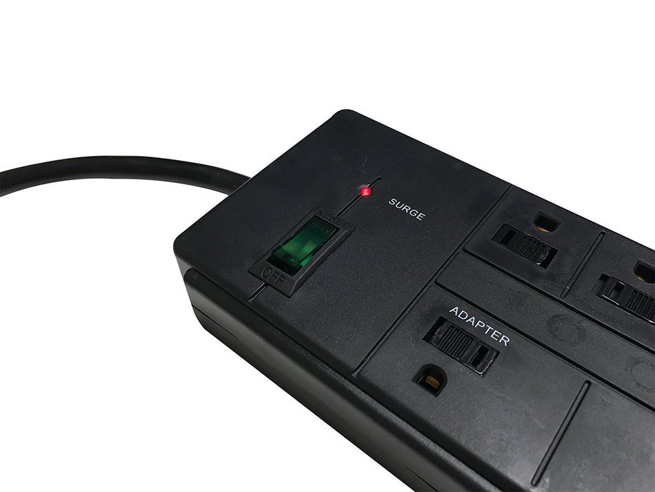 Go Green Power GG-18316BK 8 Outlet Surge Protector, Black