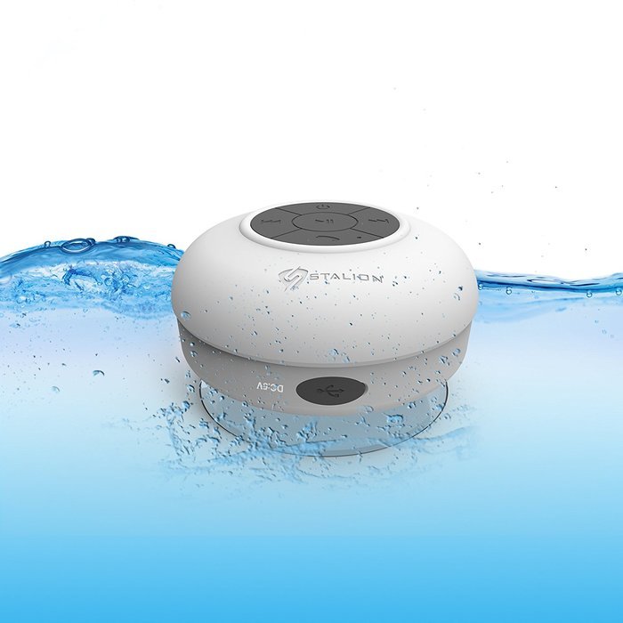 Stalion SS-SHWR-BTBLU Waterproof Bluetooth Portable Audio System (Cyan Blue) N12