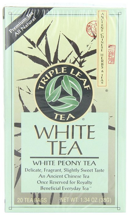 Triple Leaf Tea, White Peony, 20 Tea Bags (Pack of 6)