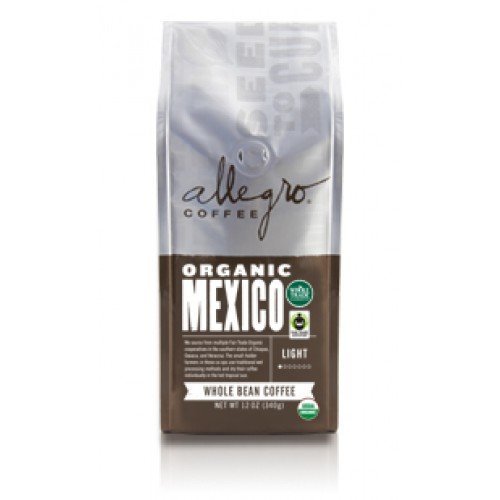 Allegro Whole Bean Coffee, 2-12oz Bags (Organic Breakfast Blend) N20