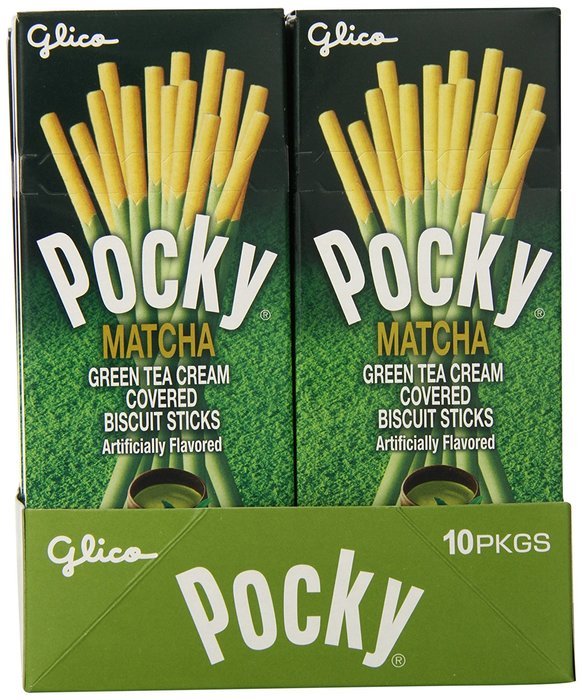 Pocky Matcha Green Tea Cream Covered Biscuit Sticks, 1.41 Ounce (Pack of 20)