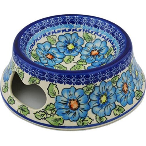 Ceramika Bona H1020H Polish Pottery Ceramic Pet Bowl Hand Painted, 9-Inch