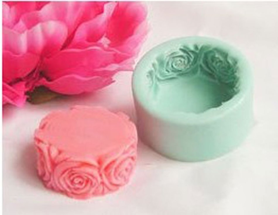 niceeshop(TM) Mini Silicone Lotus Flower Cake Molds DIY Fondant Tool Cake Decorations,Random Color N8