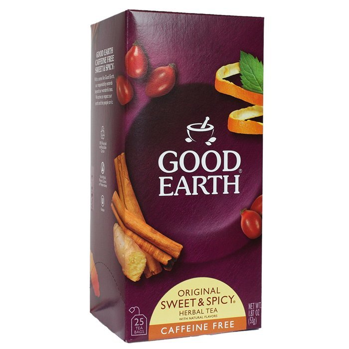 Good Earth Sweet and Spicy All-Natural Caffeine-Free Herbal Tea (2014 version), Pack of 3 1.87 Oz each N4