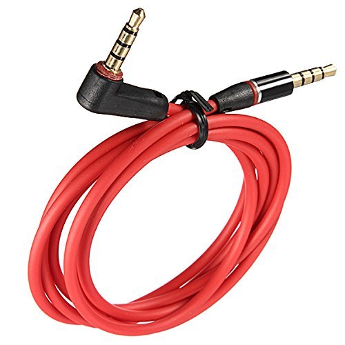 BephaMart 3.5mm 4 Pole Male to Male Car Headphone Aux Audio Connect Cable N5
