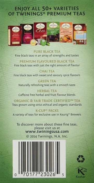 Twinings Origins Fujian Chinese Pure White Bagged Tea, 20 Count N2