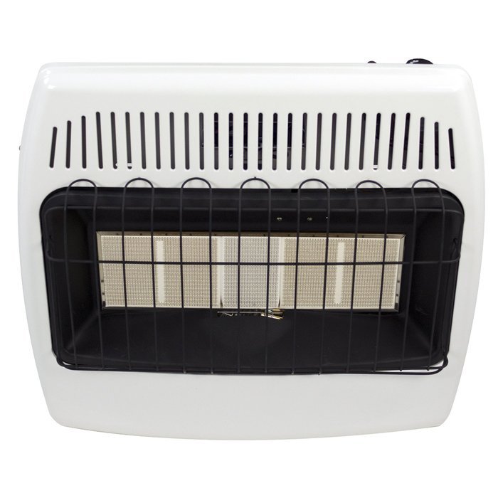 Dyna Glo IR30PTFA 30,000 BTU Liquid Propane Infrared Vent Free Thermostatic Wall Heater with blower and legs