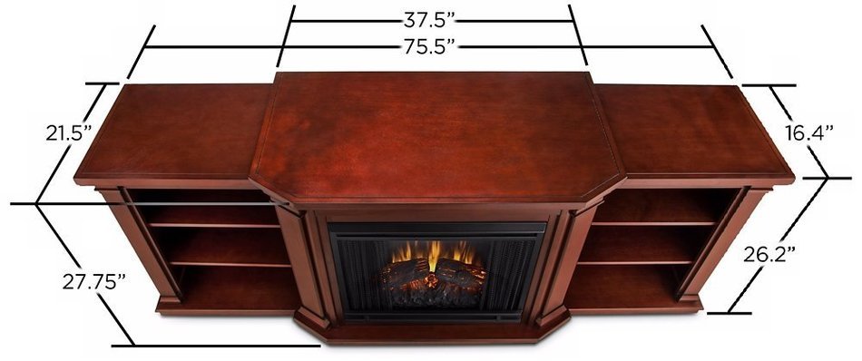 Real Flame Valmont Entertainment Center Electric Fireplace N5