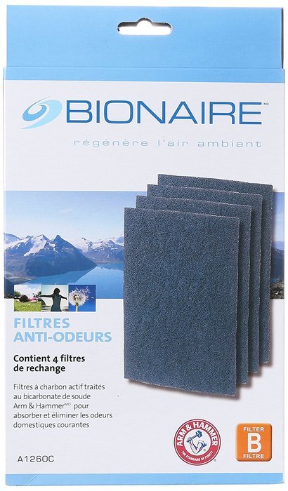 Bionaire A1260C Carbon Replacement Filters, 4-pack N4