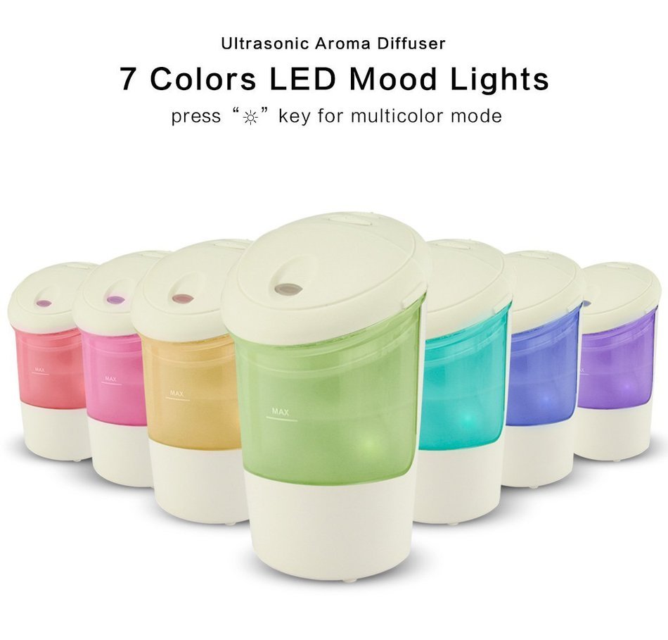 Color You Car Essential Oil Diffuser USB Air Refresher Cool Mist Humidifier with 7 Color Mood Light for Vehicle... N8