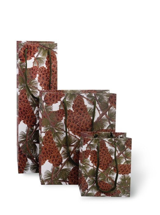 Boston International 6 Count Caskata Studio Bottle Bags, Peony Gold N6