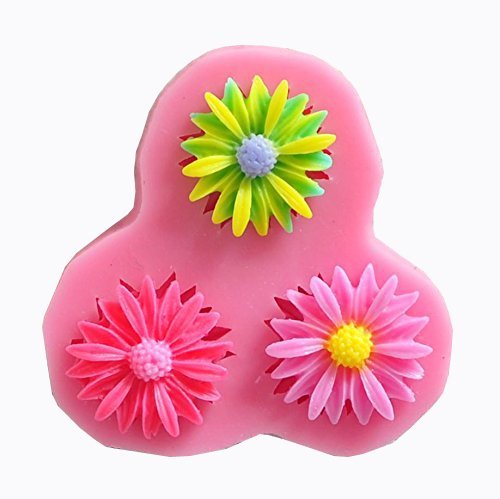 MathildaBaking Collection - Daisy Flowers Artificial Mold Decorations Silicone Mold Silicone Fondant Lace Molds...