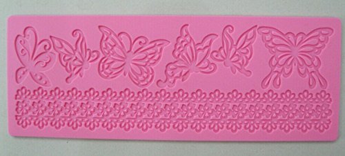 HSE Butterfly Flower shape instant fondant silicone lace mold cake mold baking tools cake decorating tools