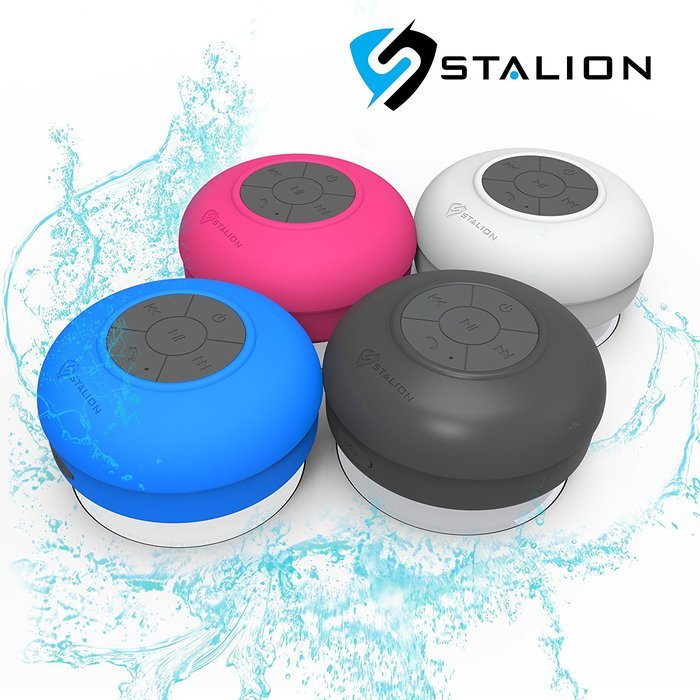 Stalion SS-SHWR-BTBLU Waterproof Bluetooth Portable Audio System (Cyan Blue) N24