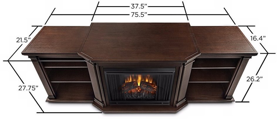 Real Flame Valmont Entertainment Center Electric Fireplace N7