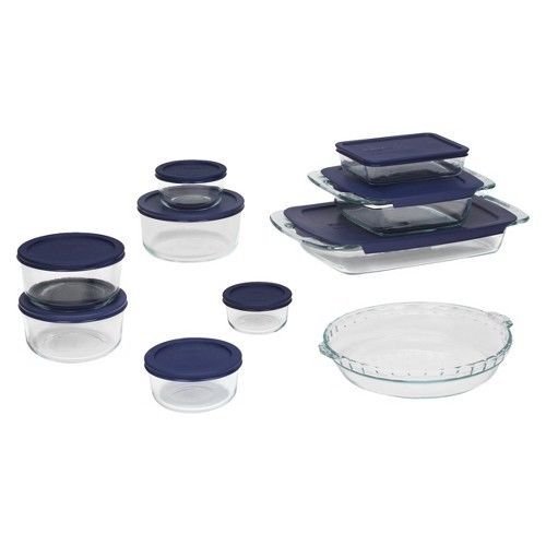NEW Pyrex 19 Piece Bake and Store Set - Clear