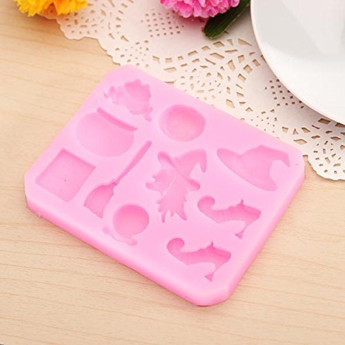 Magic Halloween Fondant Molds Silicone Chocolate Cake Decorating Mold N5