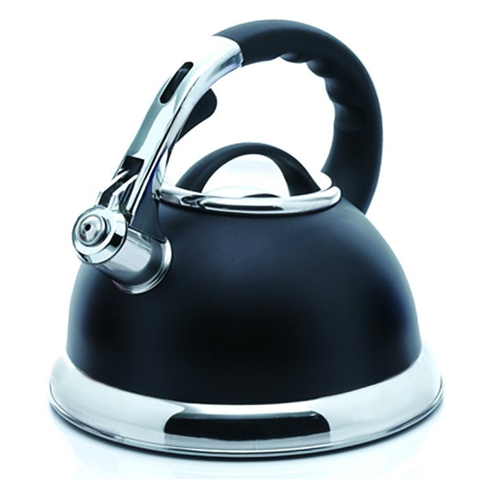 Creative Home 77034 Camille Stainless Steel Whistling Tea Kettle, 3-Quart, Opaque Blue N5