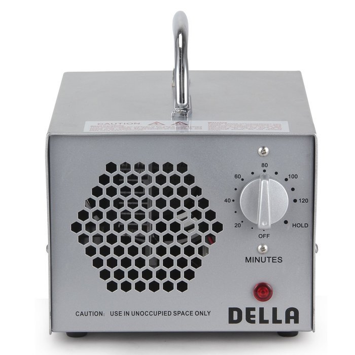 Della Commercial Air Ozone Generator 5000mg & Air Purifier Natural Odor Remover, 5000mg -Silver
