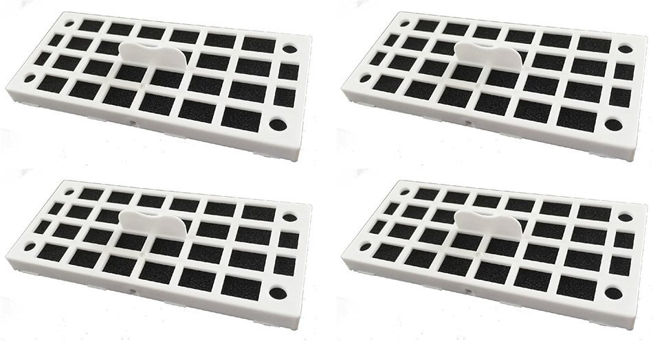 Replacement Air Deodorizer Filter Compatible GE Cafe Series Refrigerator Odor Removed - 4 Filters N3