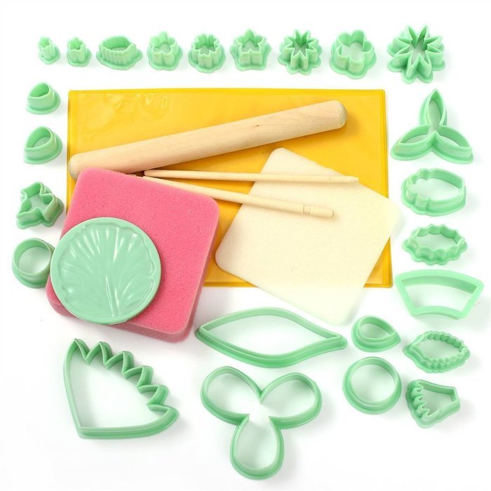 KINGSO 39PCS Fondant Cake Cookie Cutter Mold Sugarcraft Decorating Kit N2