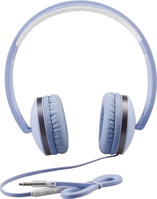 Lightweight Foldable Headphones Adjustable Headband Headsets with Microphone and volume control 3.5mm for kids... N25