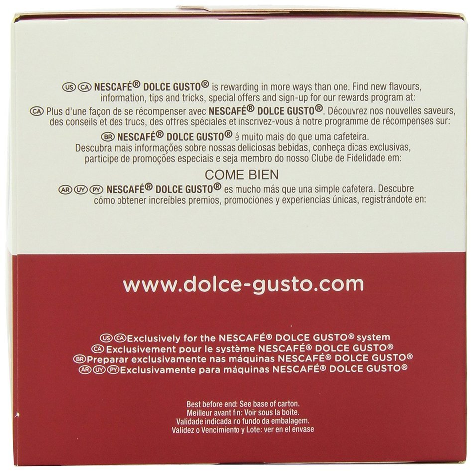 Nescafe Dolce Gusto for Nescafe Dolce Gusto Brewers, Cafe Americano, 16 Count