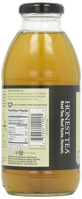 Honest Tea Organic Iced Tea, Green Dragon, 16 oz N3