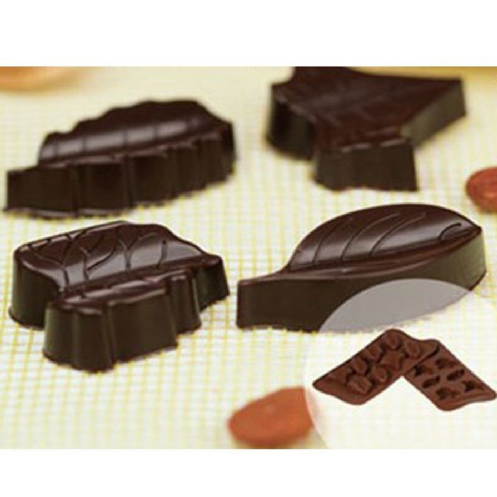 DUFUSTORE Silicone Chocolate Cookie Cake Jelly Muffin Baking Bakeware Tool Mold Mould Leaf