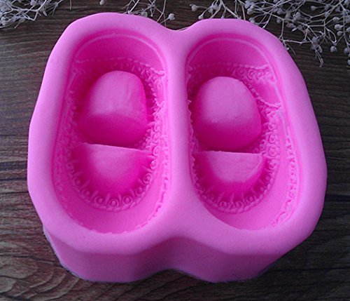 Design 474 Pair of Girls Shoes Shape Silicone Mold,Soap Mold, Cake Decoration Tool, Food Grade Material