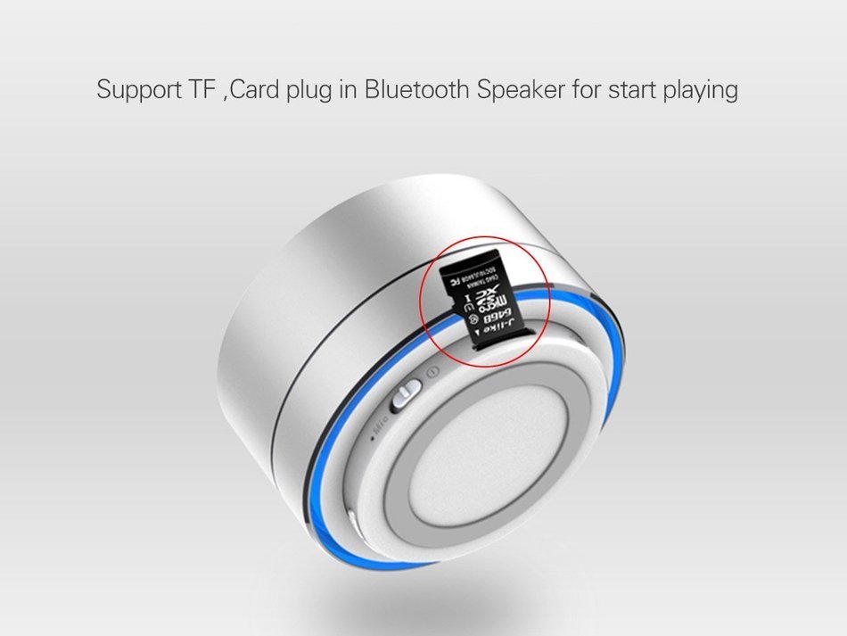 LinDon-Tech Portable Speakers - Super Mini Metal Desk Wireless Powerful Sound Portable Bluetooth Speaker with... N21