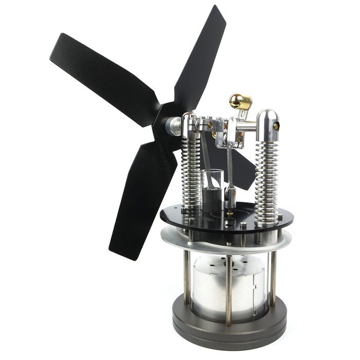 Heat Powered Stove Top Fan for wood multi-fuel coal with Soapstone or cooler surface - WARPFIVE GLASSHOPPER Eco...