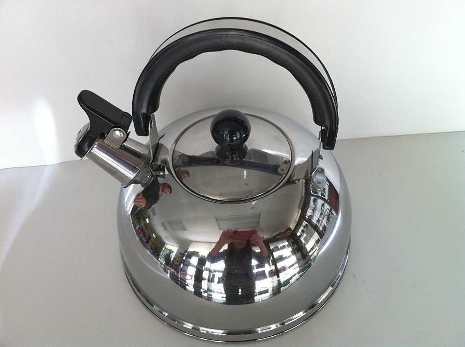 Fan Palm Ware Stainless Steel Whistling Tea Pot Kettle 2.5 Liter N2 ...