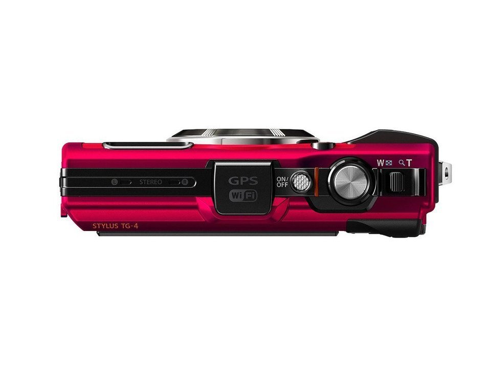 Olympus Stylus TOUGH TG-4 Digital Camera (Red) + 64GB Class 10 Memory Card + Replacement Battery for Olympus LI... N2