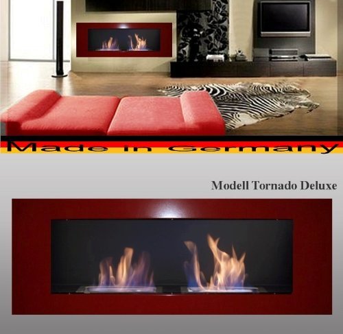 Fireplaces Manufacturer Mierzwa (DF-Shopping, Germany) Bio Ethanol Fire Place Model Tornado Deluxe Silver N2