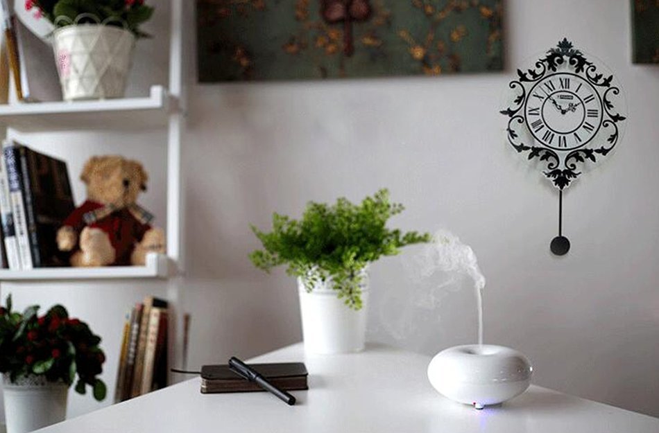 GerTong 100ml Cool Mist Humidifier Aroma Essential Oil Diffuser for Office Home Bedroom Living Room Study Yoga... N21