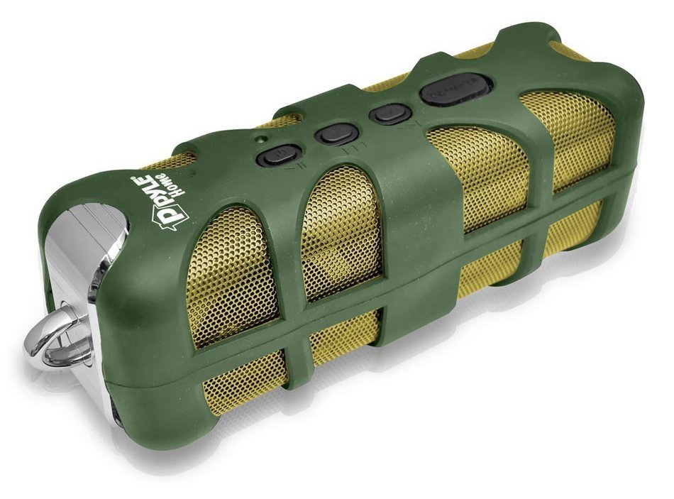Pyle Sound Box Splash PWPBTN65BK Rugged and Splash-Proof Bluetooth Marine Grade Wireless Speaker with NFC Pairing... N9