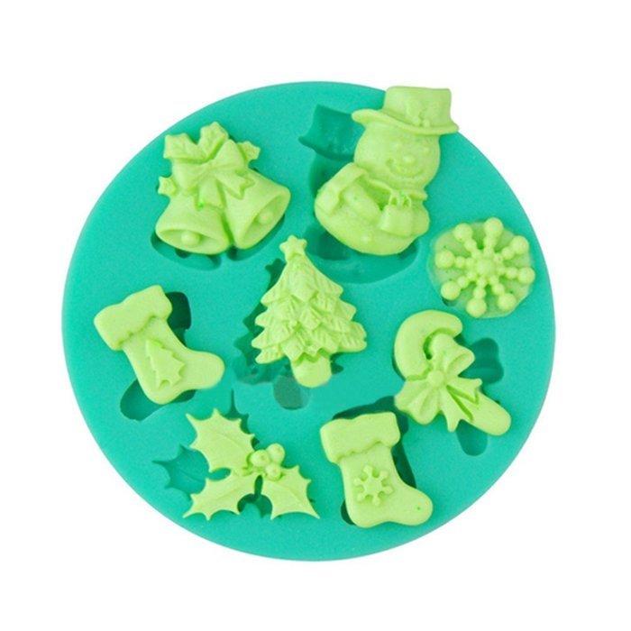Bhbuy Christmas 3d Silicone Cake Baking Mold Chocolate Jelly Candy Mould Craft Tool