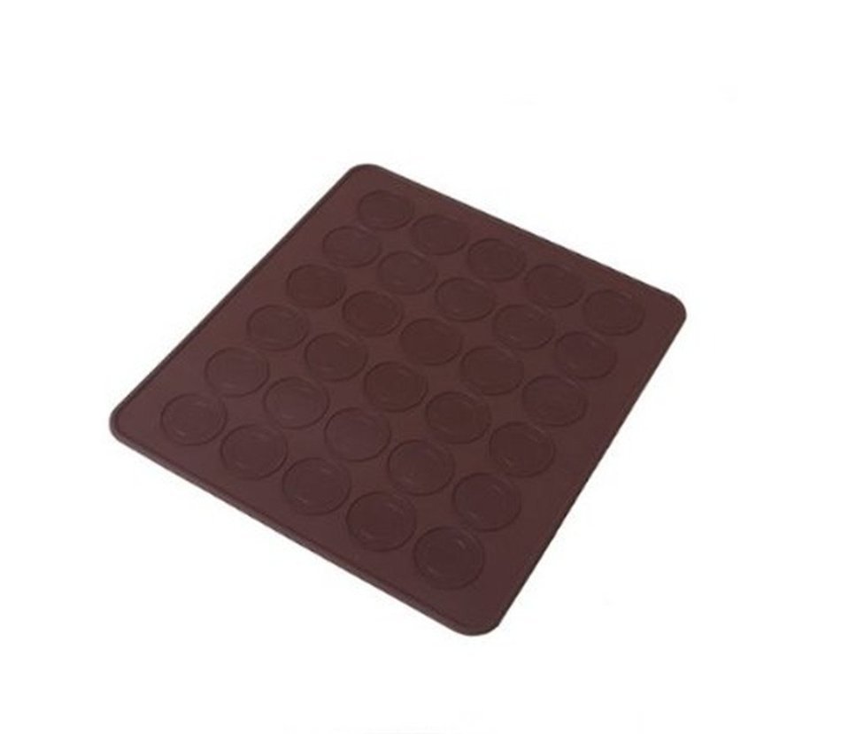 U-beauty 30-tray Silicone Macaroon Mat Homemade Pastry Cookie Sheet Baking Mat N2