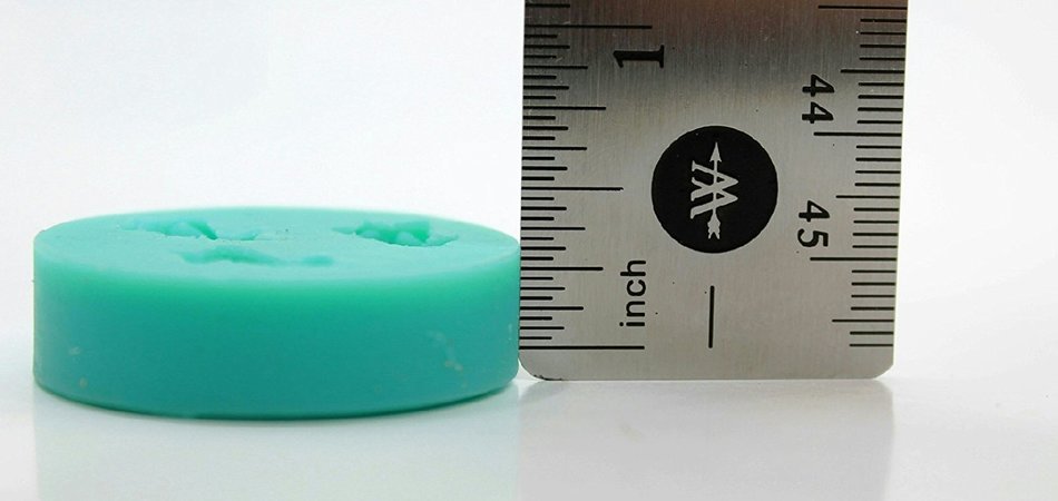 Silicone Round Shaped Candy and Cake Mold Tiny Teal Rose N2