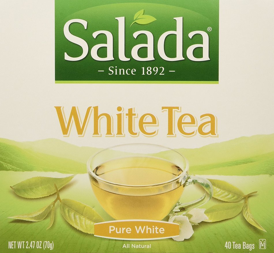Salada Pure White Tea, 40-Count Packages (Pack of 6)